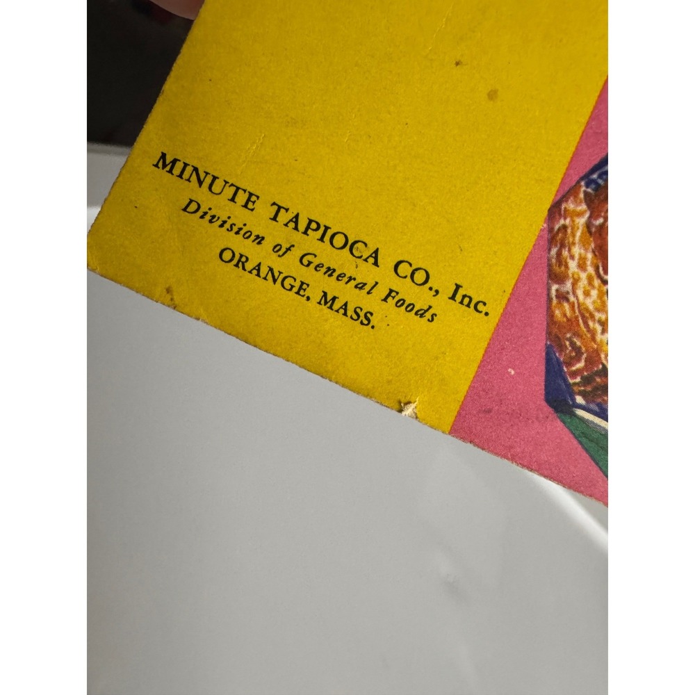 Vintage 1934 Easy Triumphs with the New Minute Tapioca Recipe Booklet 85 Recipes - Picture 5 of 12
